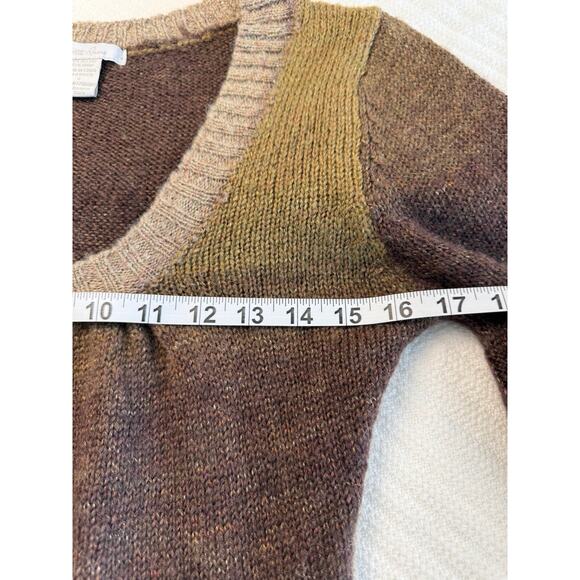 VTG Y2K 90s Charlotte Russe Ombre Earth Tone Hip-Length Sweater Boho Grunge Sm - Picture 5 of 7